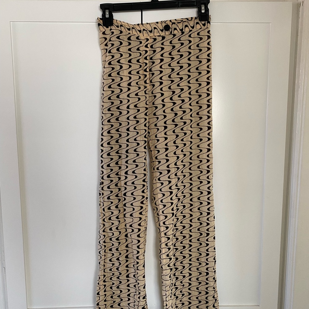 Gigamaus Disco Pant in beige/black